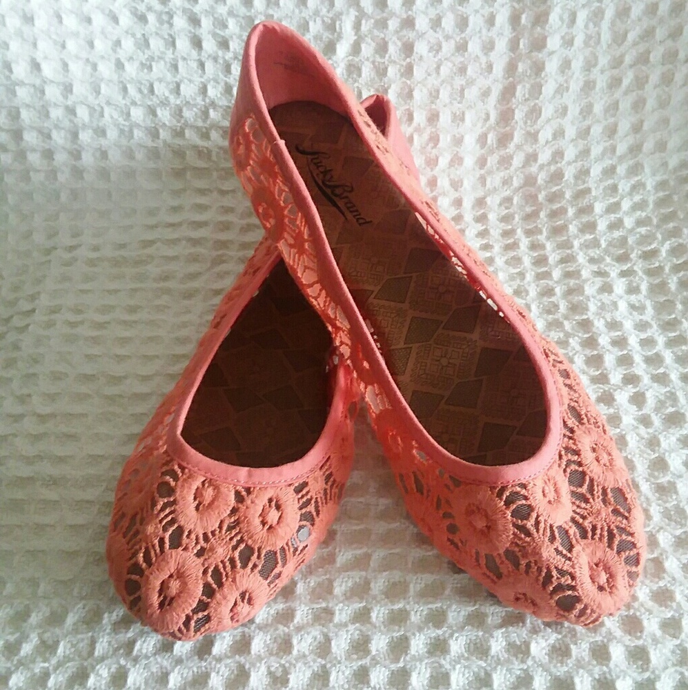 Lucky Brand Crochet / Embroidered Flats